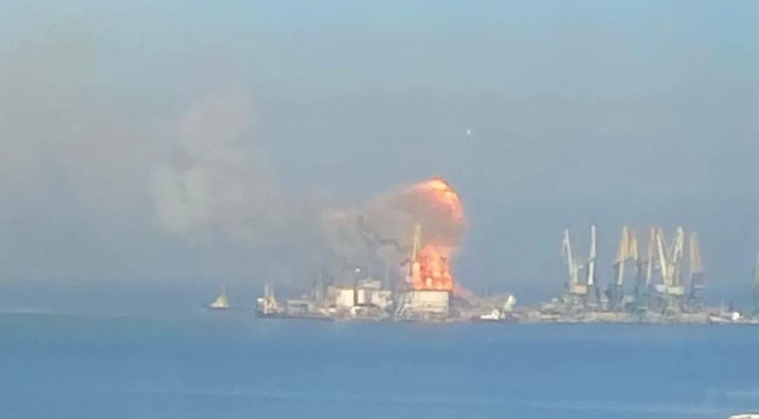 Ukraine strikes Russian port of Olya, key for deliveries from Iran