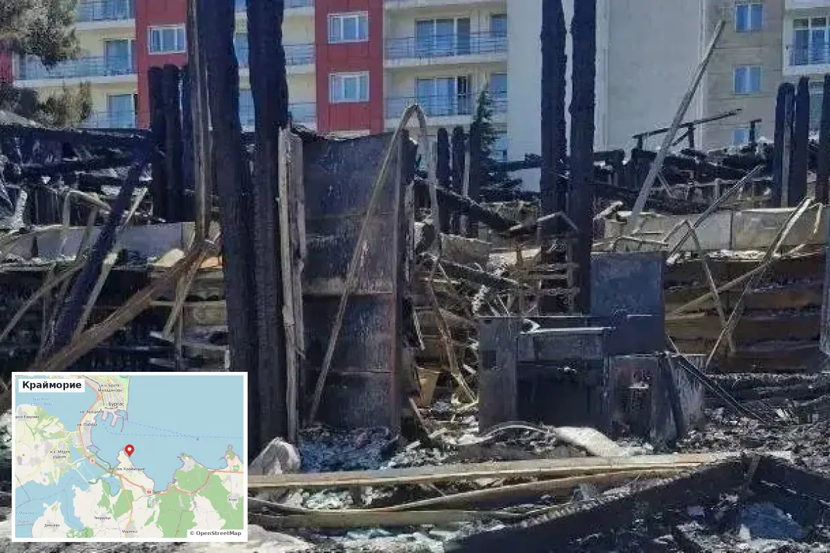 Пожар гори край защитената местност „Пода“ в Бургас