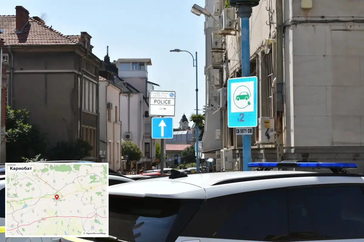 Моторист и кола се удариха на ул. „Москва“ в Карнобат