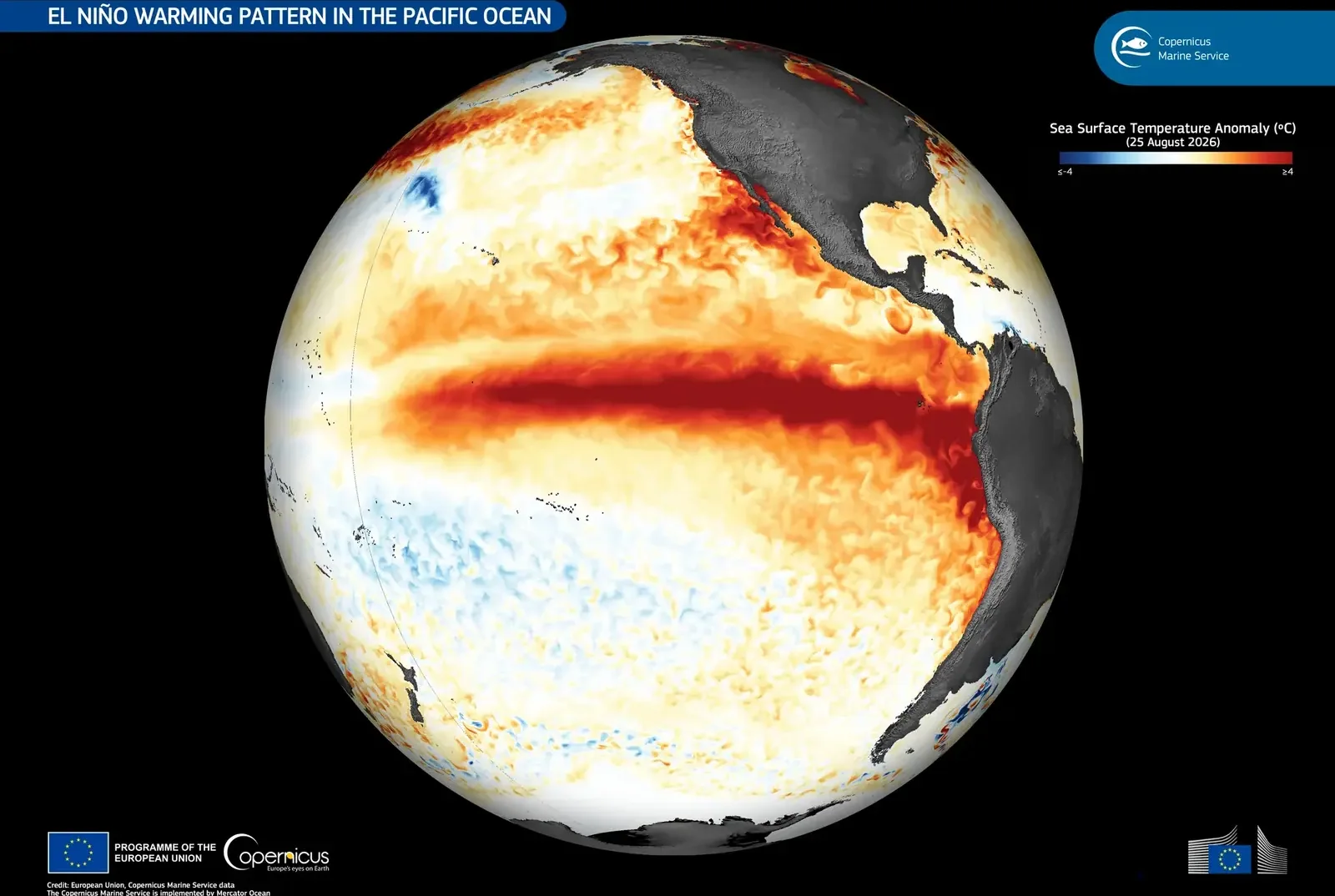 WMO expects a very strong El Niño by February 2027