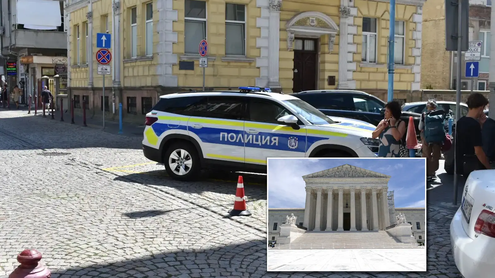 Съдебната палата в Бургас е евакуирана заради сигнал за взривно устройство