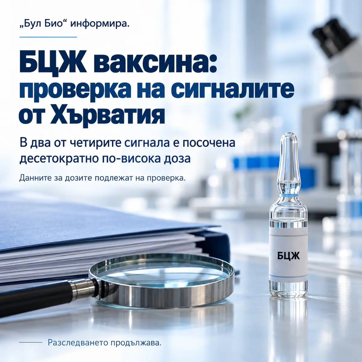Хърватия спира БЦЖ ваксината на български производител за бебета (обновена)