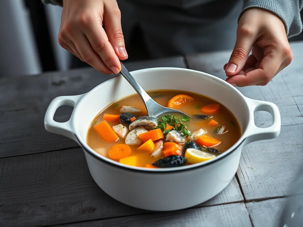 fish soup — Make the stock