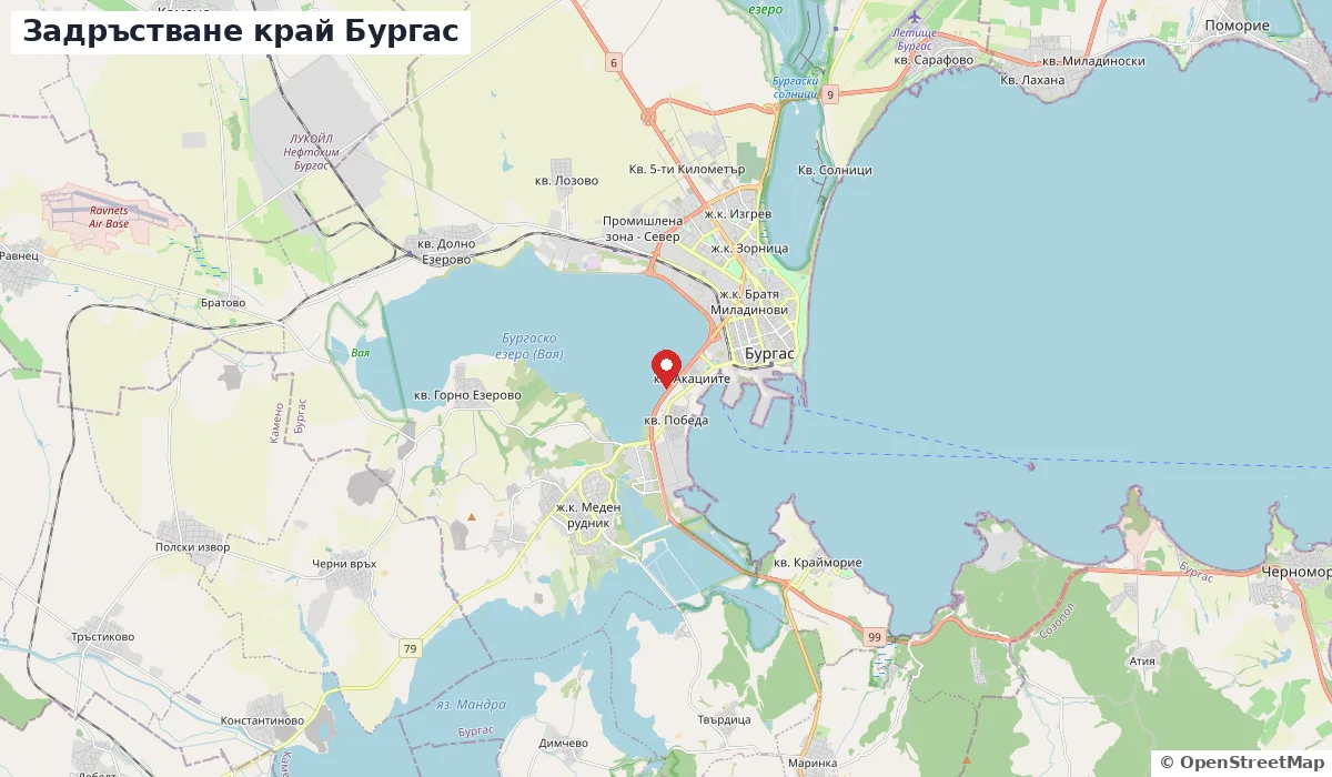 Задръствания в Бургас и по пътищата към града и Камено