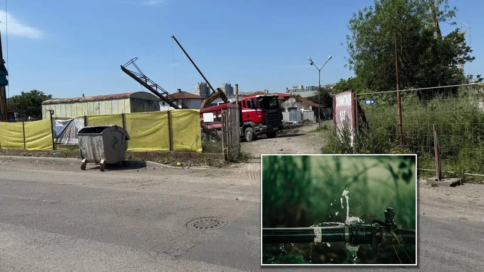 ВиК чинит аварию на водопроводе на улице «Байкал» в квартале Победа